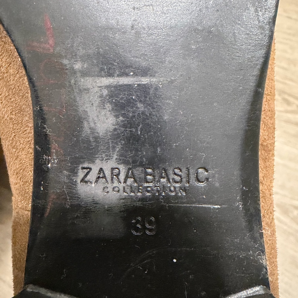 Zara Suede Brown Boots - Picture 8 of 8